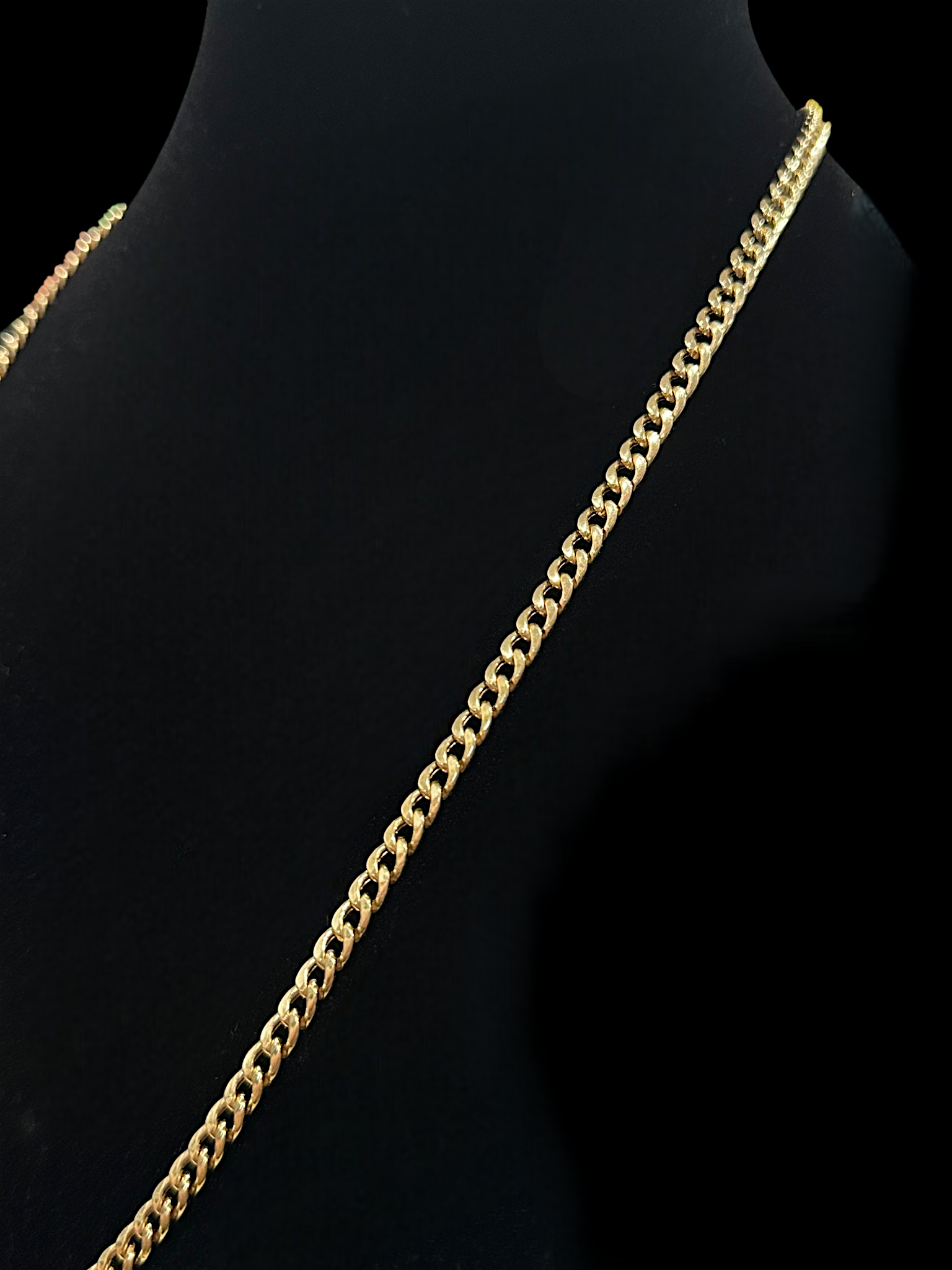 10K Gold 5mm Hollow Cuban Link Chain Necklace 3