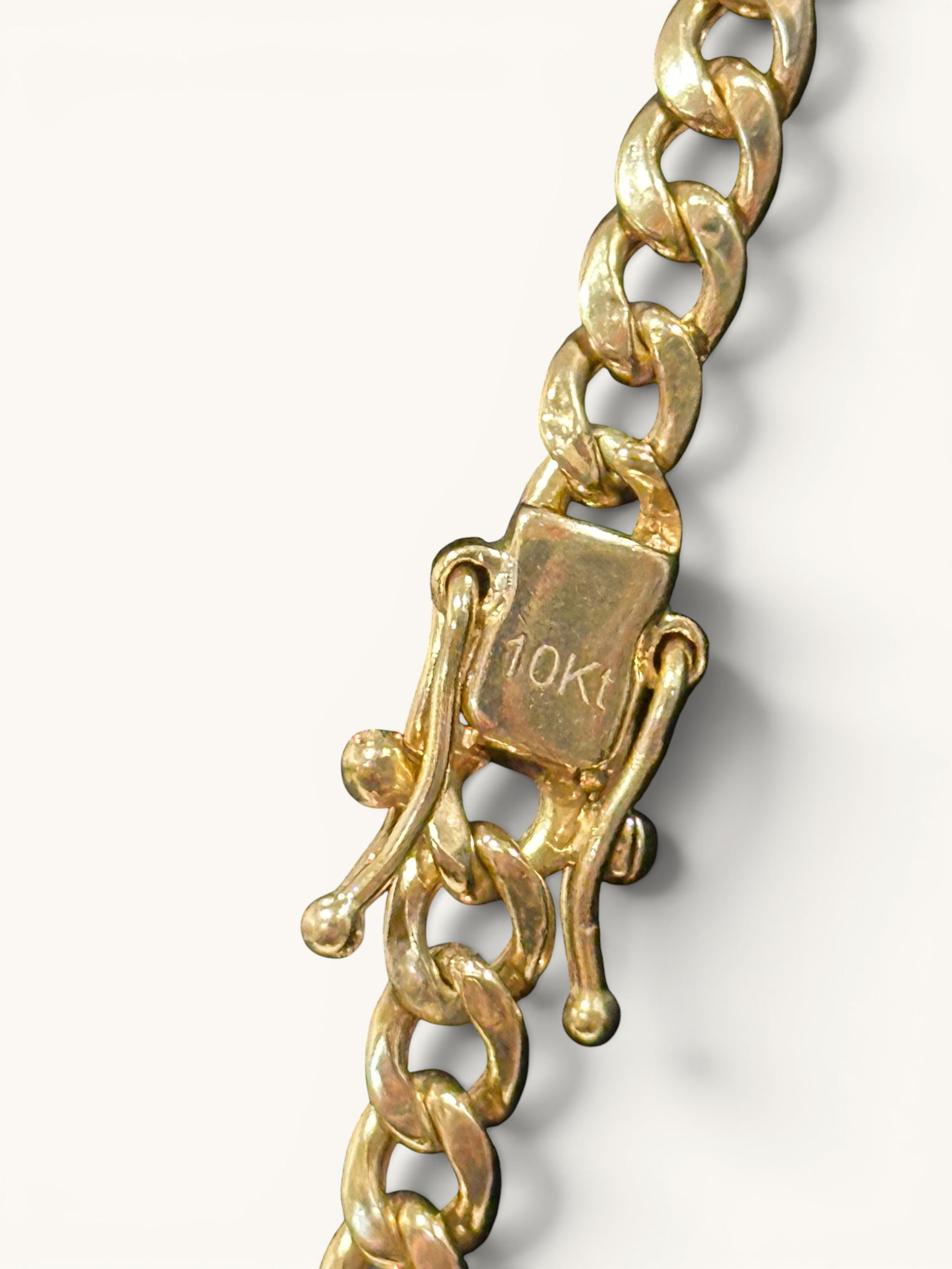 10K Gold 5mm Hollow Cuban Link Chain Necklace 7