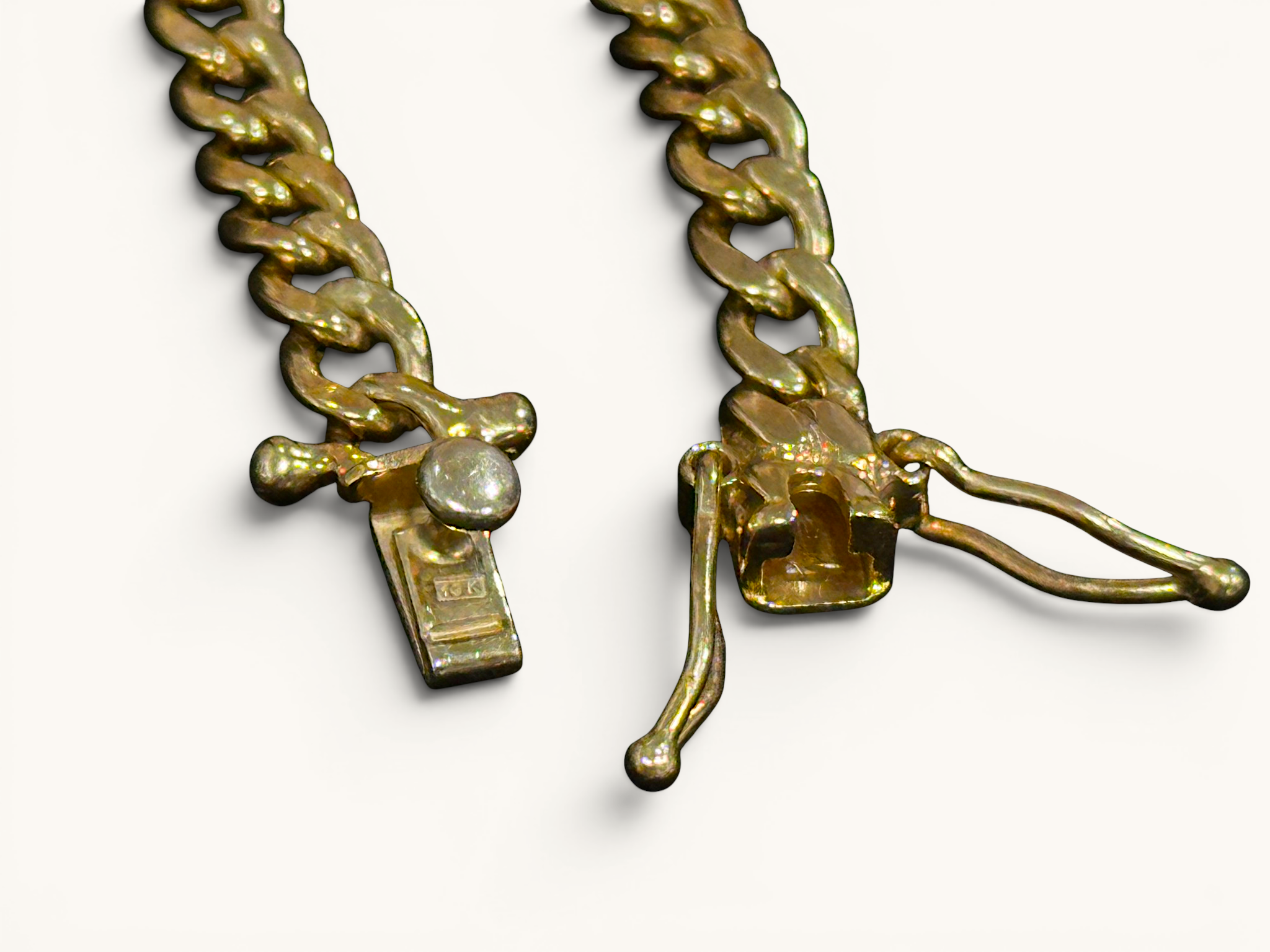 10K Gold 5mm Hollow Cuban Link Chain Necklace 8