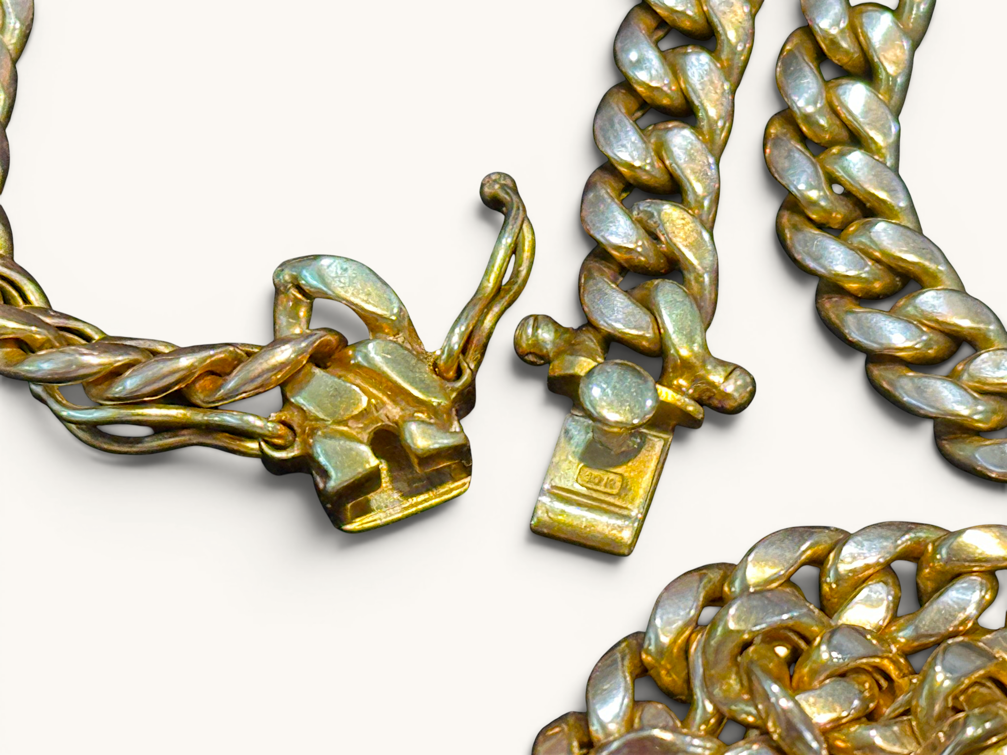 10K Gold Semi-Solid Cuban Link Chain Necklace 6