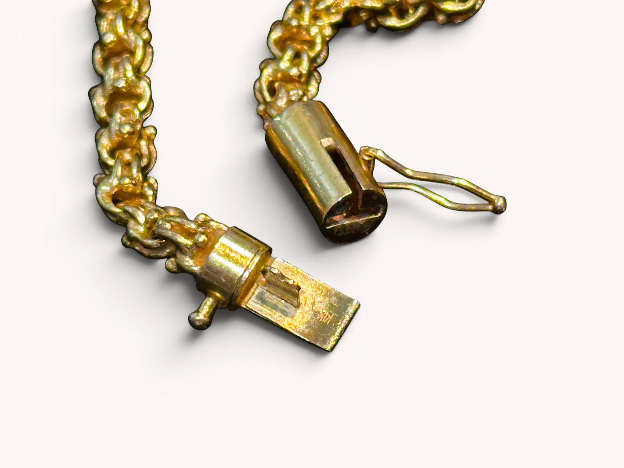 Solid 14K Gold Byzantine Link Chain Necklace 5